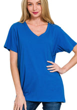 Load image into Gallery viewer, V Neck Cotton Boyfriend Tee
