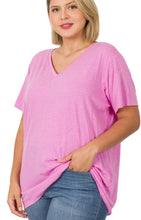 Load image into Gallery viewer, V Neck Cotton Boyfriend Tee
