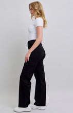 Load image into Gallery viewer, Judy Blue Black Cargo Wide Jean
