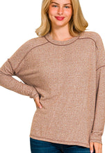 Load image into Gallery viewer, Soft Melange Brown Top
