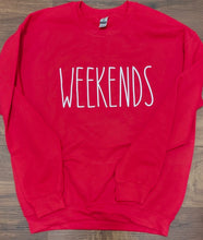 Load image into Gallery viewer, School Spirit *Pick Your Color* Weekends Sweatshirt
