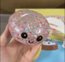 Load image into Gallery viewer, Transparent Glitter Dumpling Squishy Arriving May 12thish
