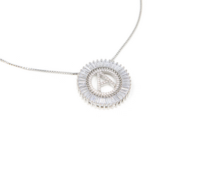 18" Box Chain Radiant Initial Necklaces Preorder