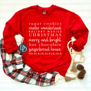 *online only* Red Christmas Sweatshirt DoorBuster