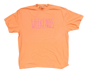 Melon & Pink Comfort Colors Weekend Tee