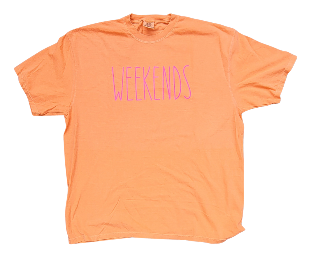 Melon & Pink Comfort Colors Weekend Tee