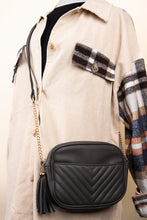 Load image into Gallery viewer, Classy Chevron Quilted Crossbody
