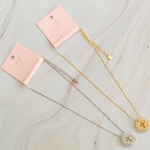 Load image into Gallery viewer, Shine Circle Cross Necklace: Gold
