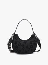 Load image into Gallery viewer, EH2457 Donnatella Floral Half-Moon Satchel/Crossbody: Sage
