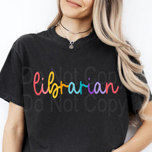 Load image into Gallery viewer, Pick Your Title Colorful Cursive Tee (put size in notes)
