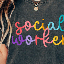 Load image into Gallery viewer, Pick Your Title Colorful Cursive Tee (put size in notes)
