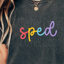 Load image into Gallery viewer, Pick Your Title Colorful Cursive Tee (put size in notes)
