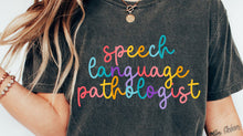 Load image into Gallery viewer, Pick Your Title Colorful Cursive Tee (put size in notes)
