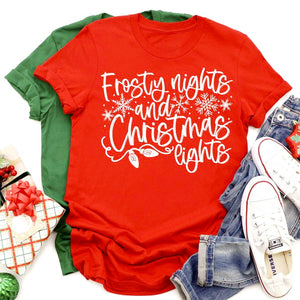 Frosty Nights & Christmas Lights Tee Preorder