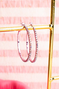 Pink Party Hoops