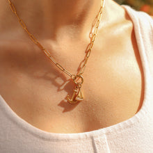 Load image into Gallery viewer, Paperclip Charm Holder Necklace
