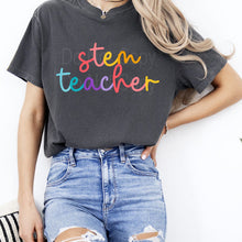 Load image into Gallery viewer, Pick Your Title Colorful Cursive Tee (put size in notes)
