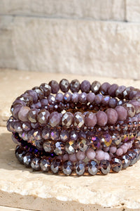 Glass Bead Bracelet Stack