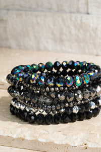 Glass Bead Bracelet Stack