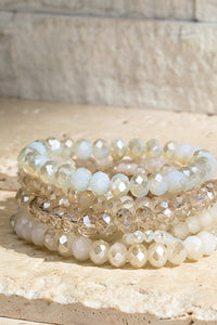 Glass Bead Bracelet Stack