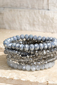 Glass Bead Bracelet Stack