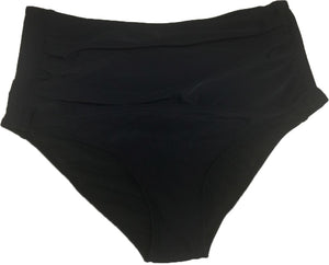 Black Barefoot Mid Rise Swim Bottom 20211