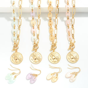 Spring Coin Necklace Set