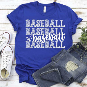 Baseball on Repeat Tee