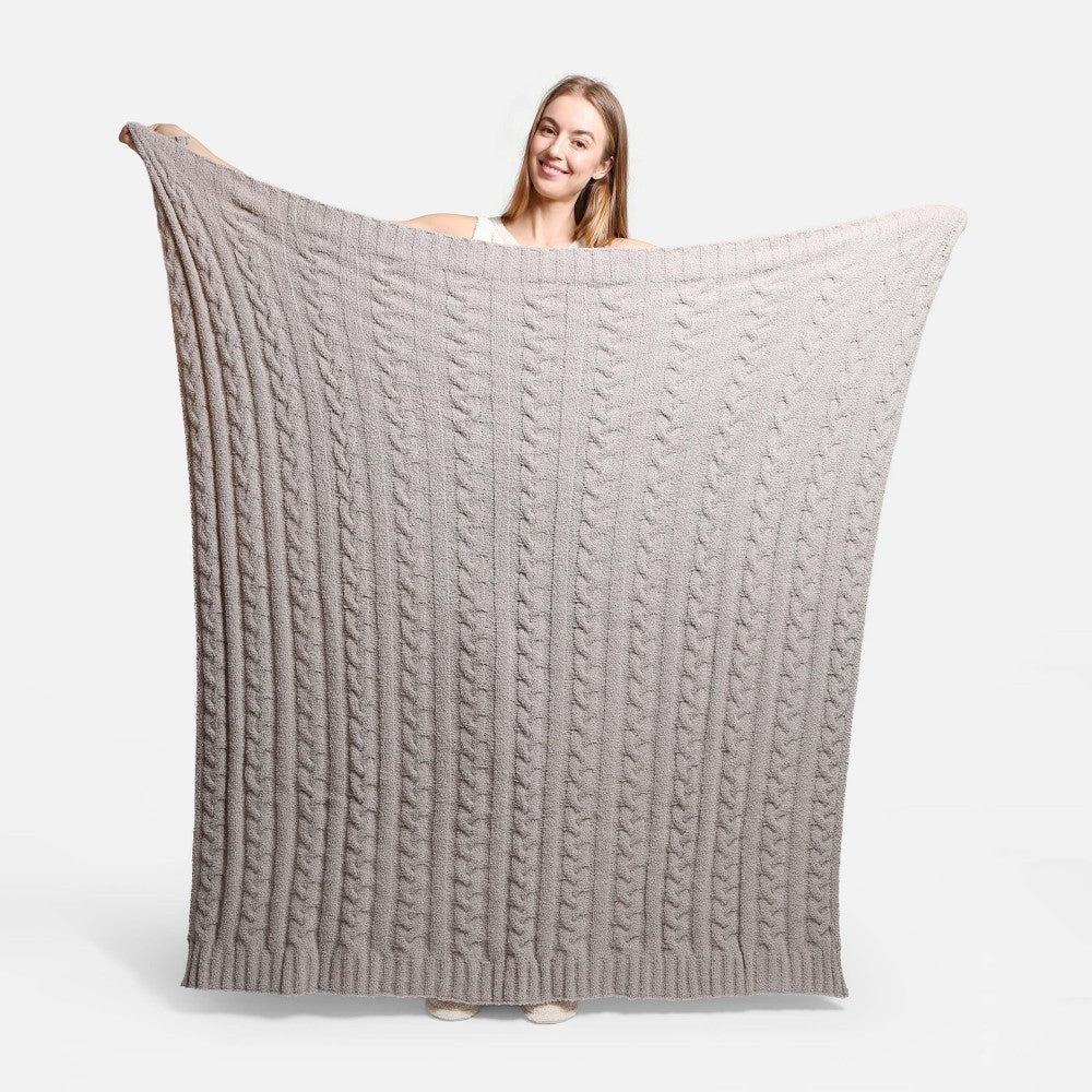 Solid Textured Luxe Blanket