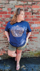 Rose Gold Leopard Pumpkin Tee