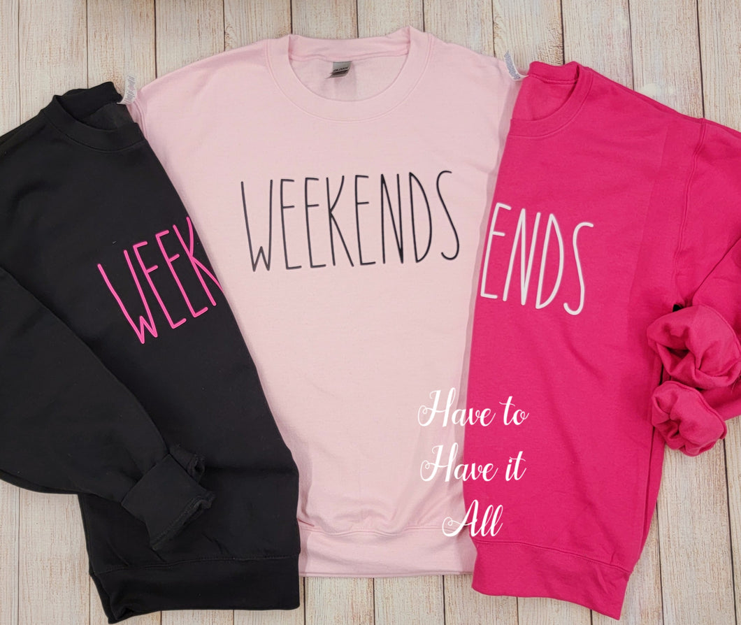 The Pink Weekends Sweatshirts 🖤